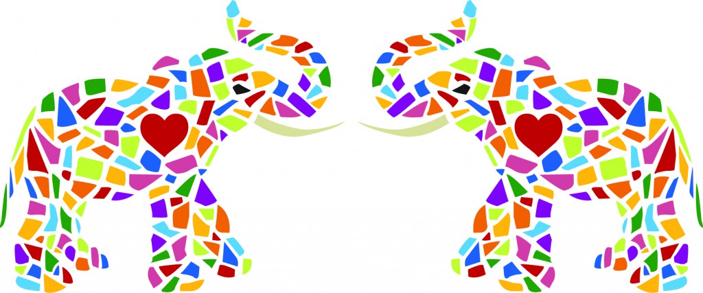 2 ELEPHANTS - NO TEXT